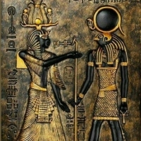 Is the one on the left Osiris/Anubis? Has the libra star sign?