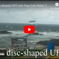 Huge Cigar-shaped UFO emerges from the ocean off coast Kwa Zulu Natal, South Africa.