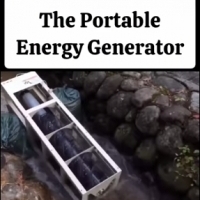 Ten wyjątkowo mały generator jest przenośny i działa nawet w płytkiej, wolno płynącej wodzie.