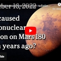 What caused thermonuclear radiation on Mars 180 million years ago?