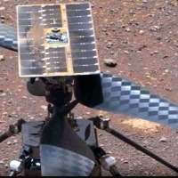 NASA's Ingenuity Helicopter first flight on Mars.