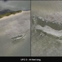 3D radar imaging uncovers 3 cloaked UFOs hovering over Florida river.
