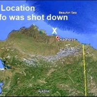 Just happened: US shot down cylindrical UFO off Alaska Coast.
