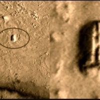 Doorway to underground base on Mars