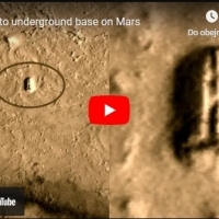 Doorway to underground base on Mars