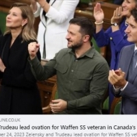 WOŁODYMYR ZELEŃSKI i Justin Trudeau przewodzili w piątkowy wieczór kanadyjskiemu parlamentowi owacją na stojąco dla weterana Waffen SS.