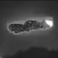 Security cam caught weird UFO flying through the night sky over Kingsburg, California