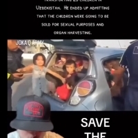 Kierowca w Uzbekistanie został zatrzymany z 25 dziećmi w samochodzie do handlu żywym towarem.