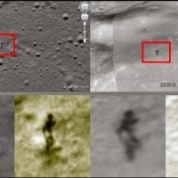 Same Humanoid Figure on Moon spotted again 600 km from its first location