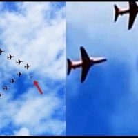 It Happened Again, UFO passing fighter jets during air show in England