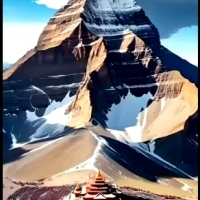 Świeta Gora Kailasz – Bóg, Król górskiego centrum świata, znana jako Tron Boga.