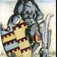 Blond rycerz na obrazku, przeczytajcie podpis: Tamerlan.