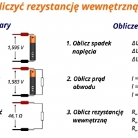 Jak obliczyć rezystancję wewnętrzną baterii?