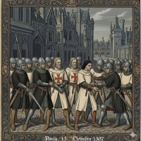 Zdradziecki zamach na templariuszy.