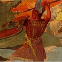 Ragnarök ma być wielką walką pomiędzy bogami a olbrzymami, którym przewodzi syn Odyna i olbrzymki, Loki.